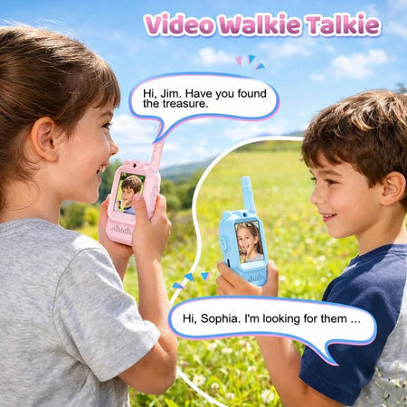 TalkiGo Mini Rechargeable Video Walkie Talkies for Kids (Pack Of 2)