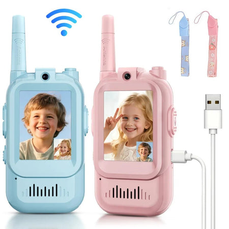 TalkiGo Mini Rechargeable Video Walkie Talkies for Kids (Pack Of 2)
