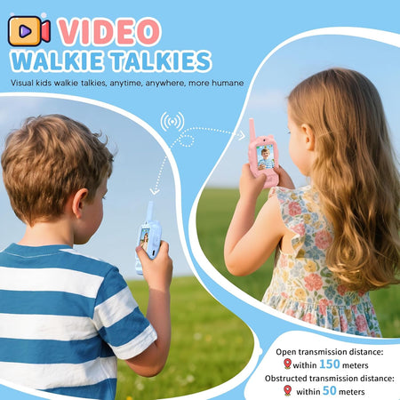 TalkiGo Mini Rechargeable Video Walkie Talkies for Kids (Pack Of 2)