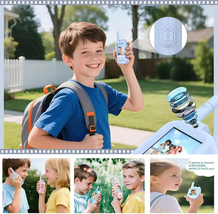 TalkiGo Mini Rechargeable Video Walkie Talkies for Kids (Pack Of 2)
