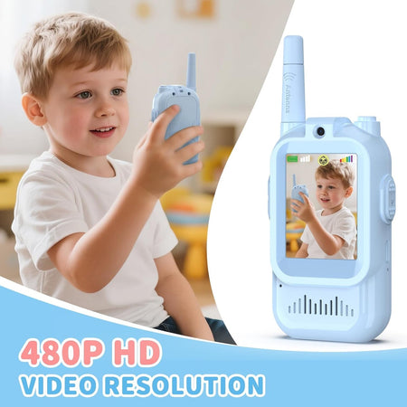 TalkiGo Mini Rechargeable Video Walkie Talkies for Kids (Pack Of 2)
