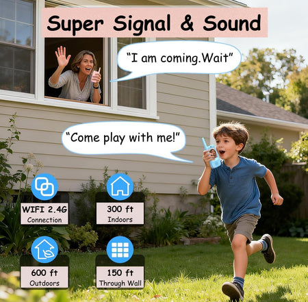 TalkiGo Mini Rechargeable Video Walkie Talkies for Kids (Pack Of 2)