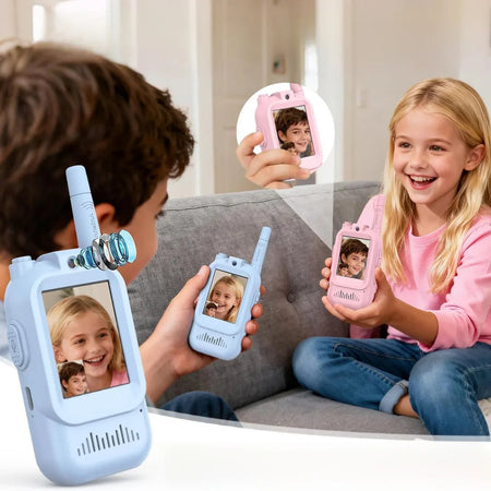 TalkiGo Mini Rechargeable Video Walkie Talkies for Kids (Pack Of 2)