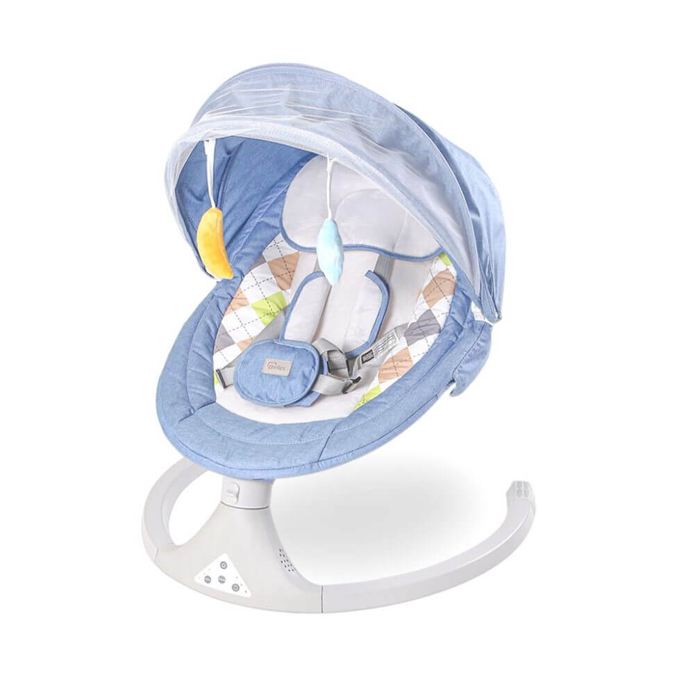 Tinnies Auto Baby Swing-Light Blue-T522