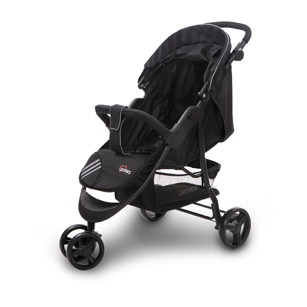 Tinnies Baby Stroller 3 Wheeler (Black) - E02-016