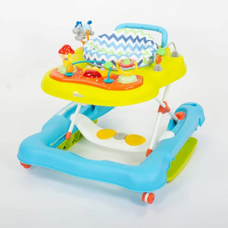 Tinnies Baby Walker 4 In 1 (Blue Yellow) - BG-2425
