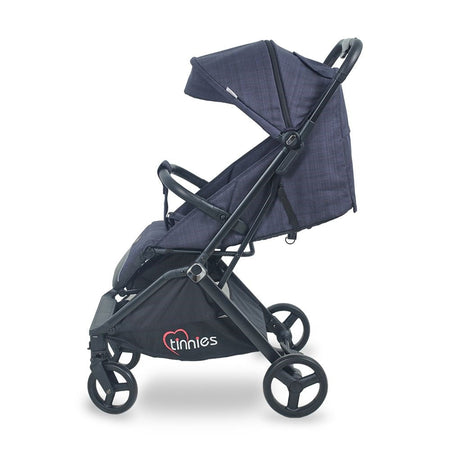 Tinnies Stroller Auto Folding-Navy Blue-T105