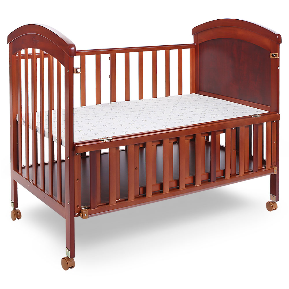 Tinnies Wooden Cot/Crib -Brown-T902-021