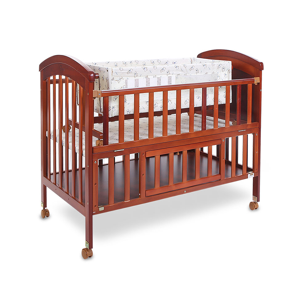 Tinnies Wooden Cot/Crib -Brown-T902-021