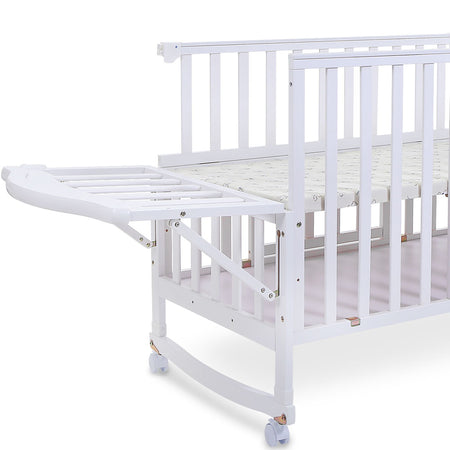 Tinnies Wooden Cot/Crib -White-T901-034