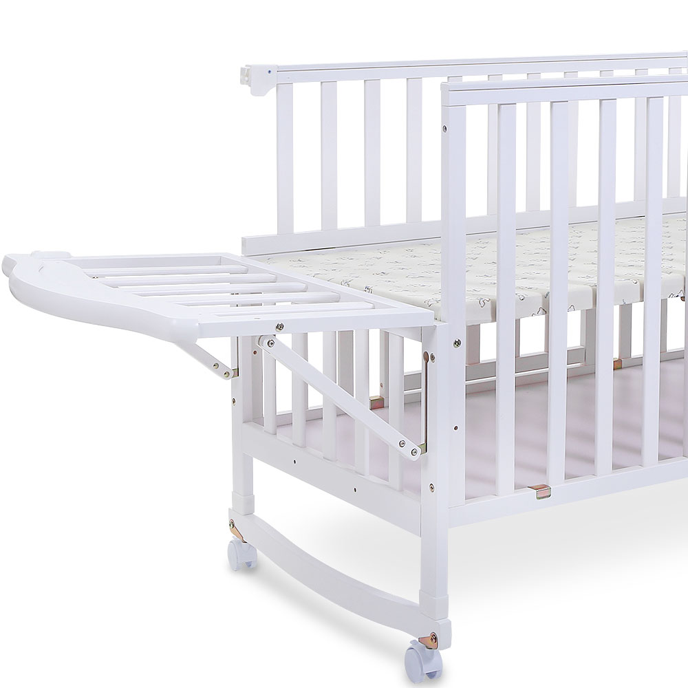 Tinnies Wooden Cot/Crib -White-T901-034