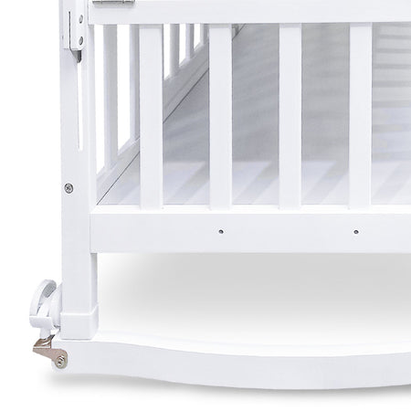 Tinnies Wooden Cot/Crib -White-T901-034