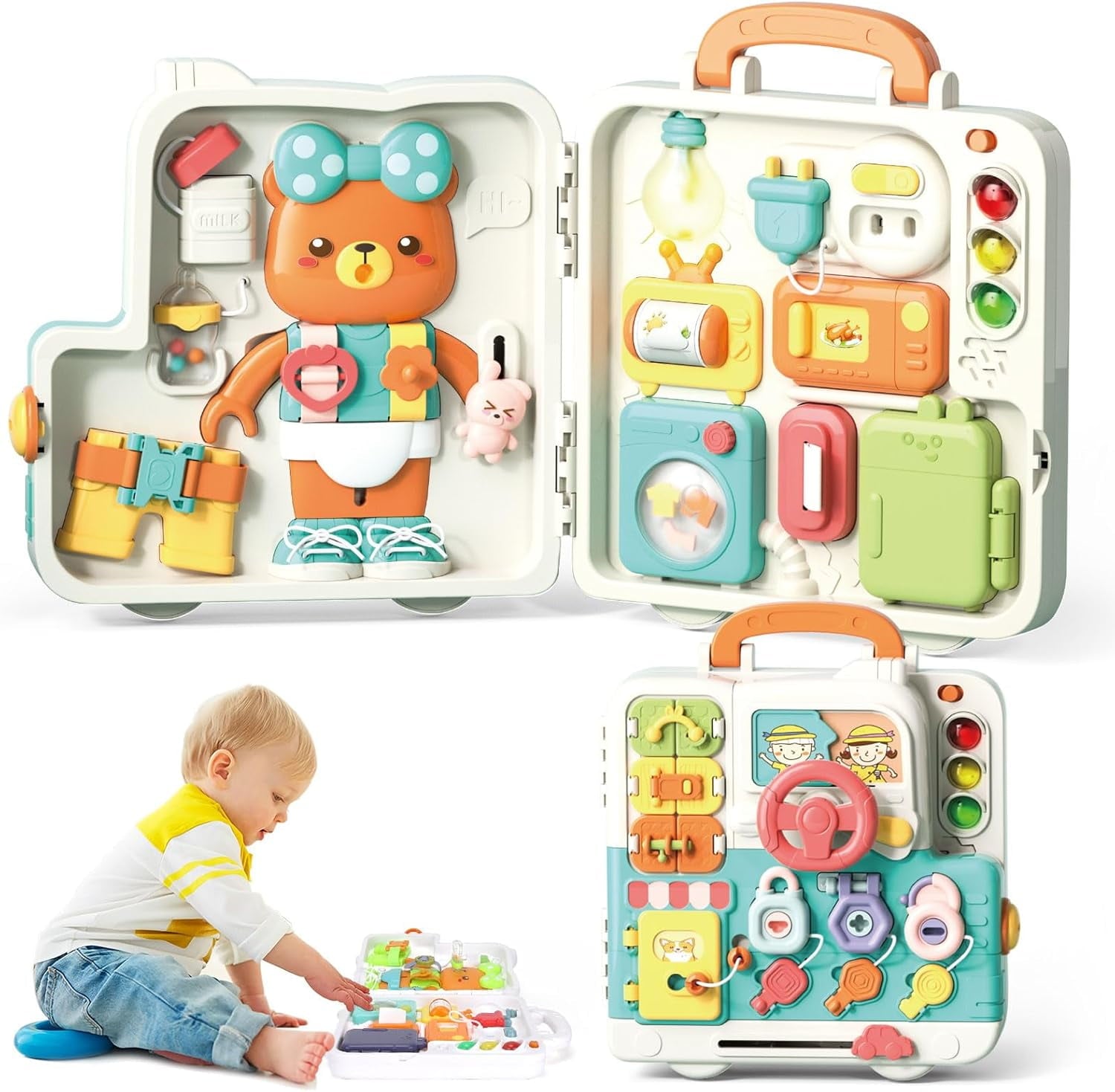 Multifunctional Busy and Sensory Board with Light and Sound