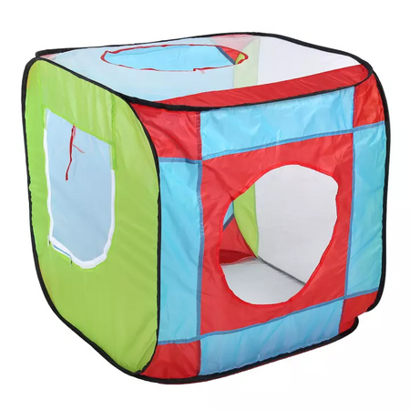3 in 1 Tunnel Play Tent House + Free 50 Balls