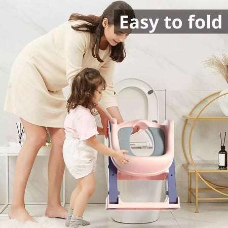 Toilet Ladder Potty Training Seat – Pink - L-003