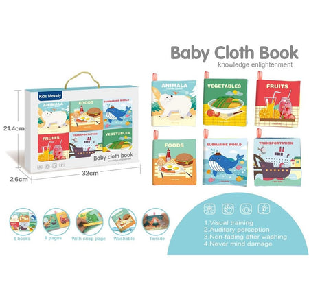 Pack Of 6 Cloth Book - Names Recognition