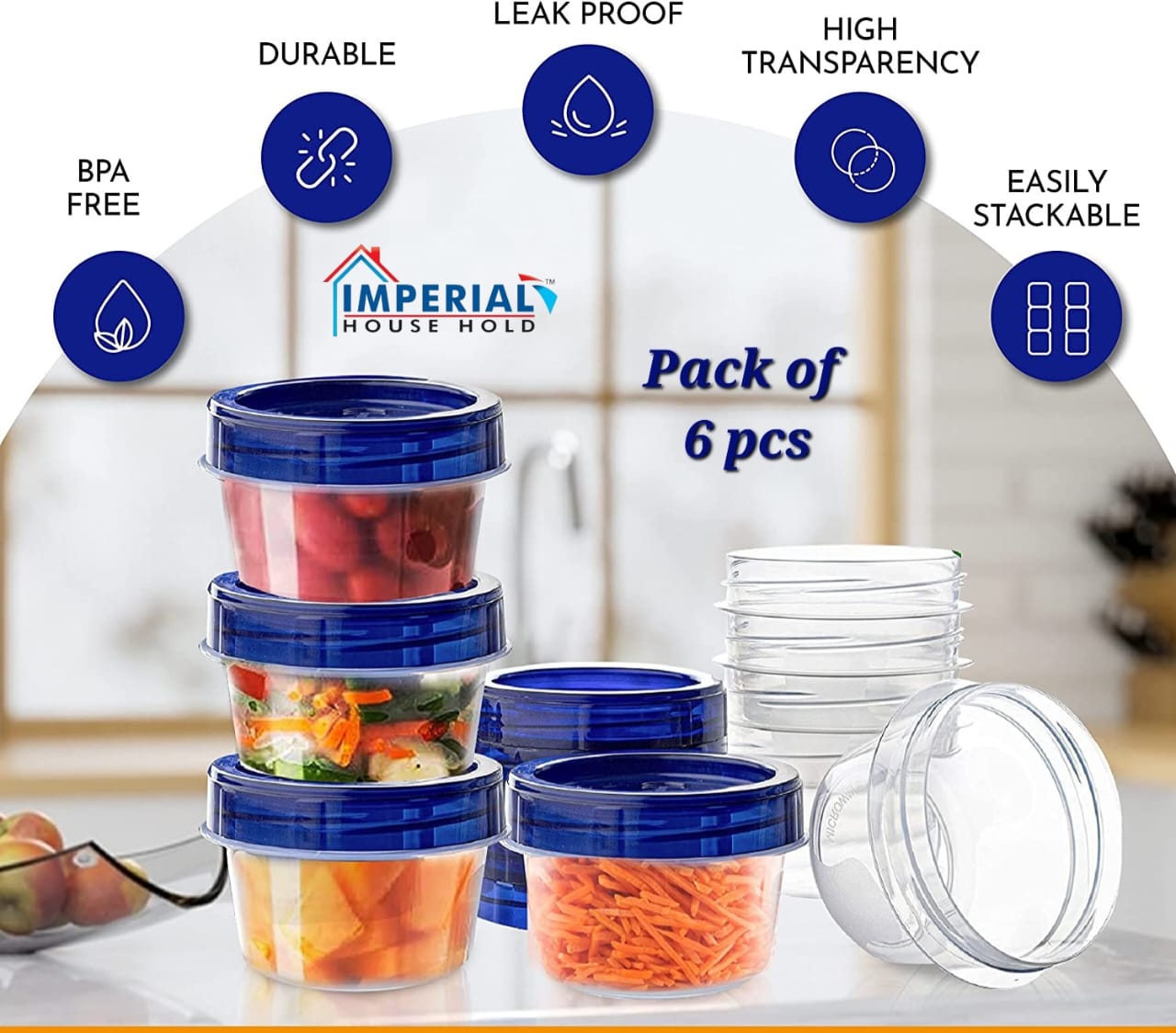 Imperial Mini Storage  Jar 6pcs image 2