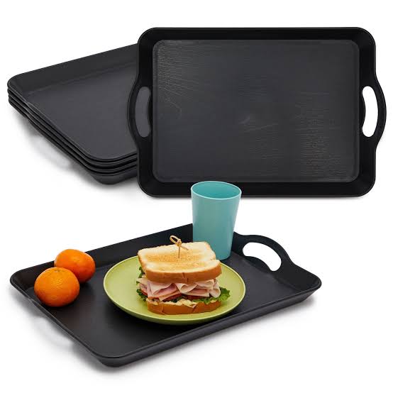 Imperial 2pcs Set Unbreakable Serving Tray With Handles/food Serving Tray image 4