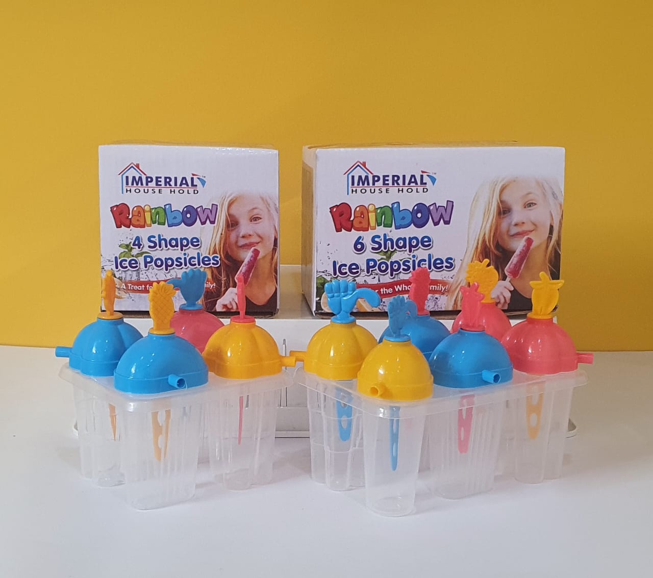 Imperial 4 Stick Rainbow Shape Icepopsicles/reusable  Ice Candy Maker/lolly Mold/kulfi Set Maker image 6