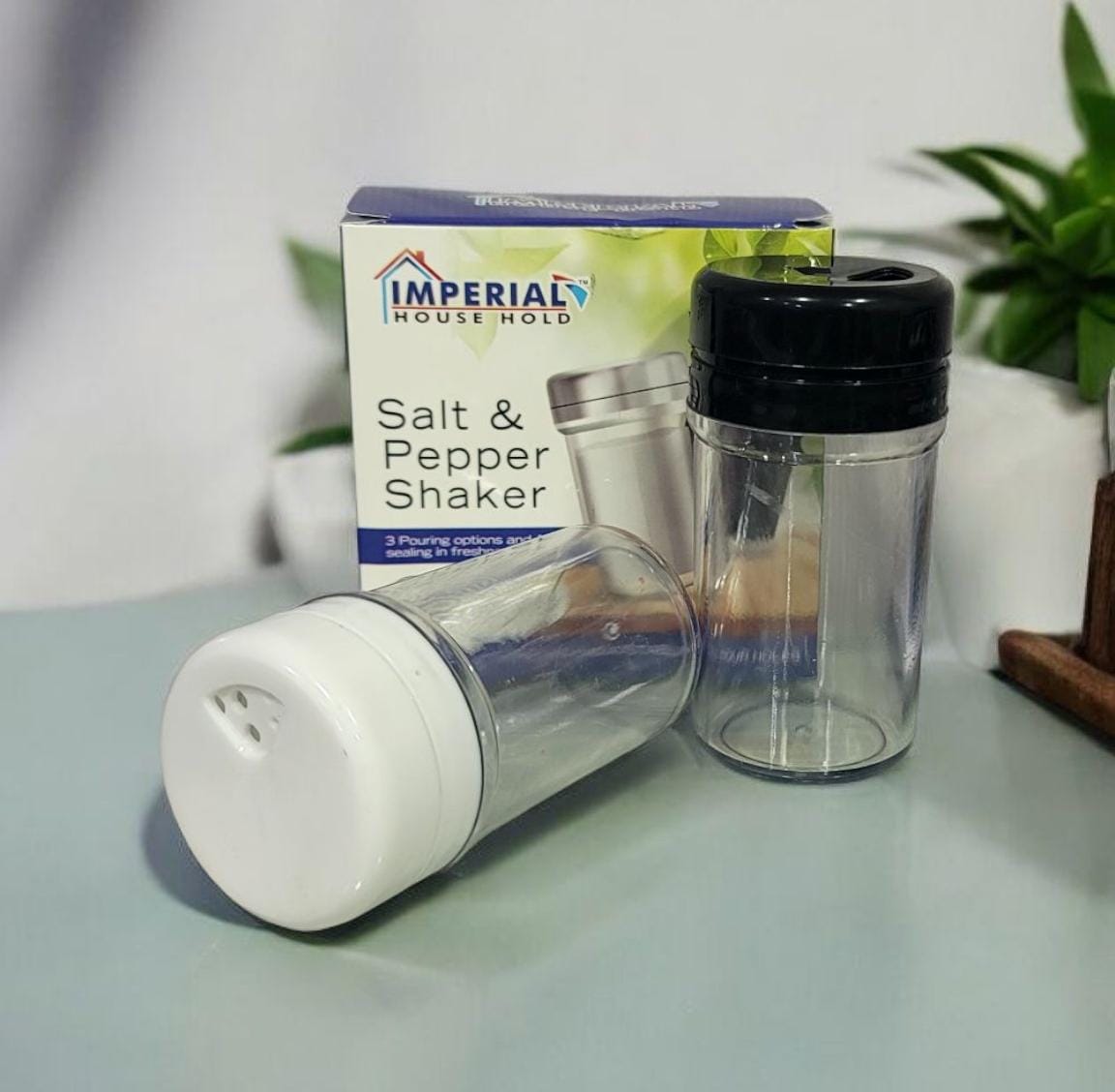 Imperial Salt And Pepper Shaker/spices Dispenser With Adjustable Pour Holes image 2