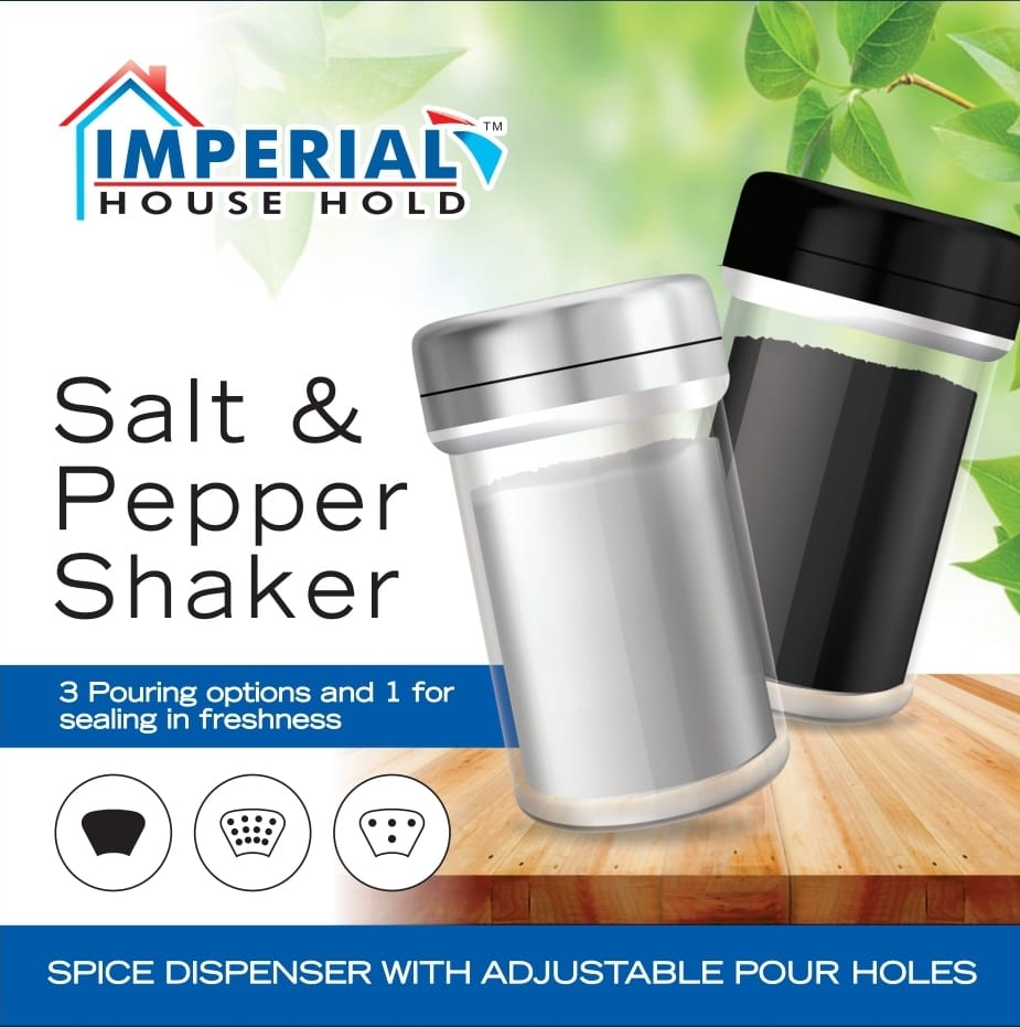 Imperial Salt And Pepper Shaker/spices Dispenser With Adjustable Pour Holes main image