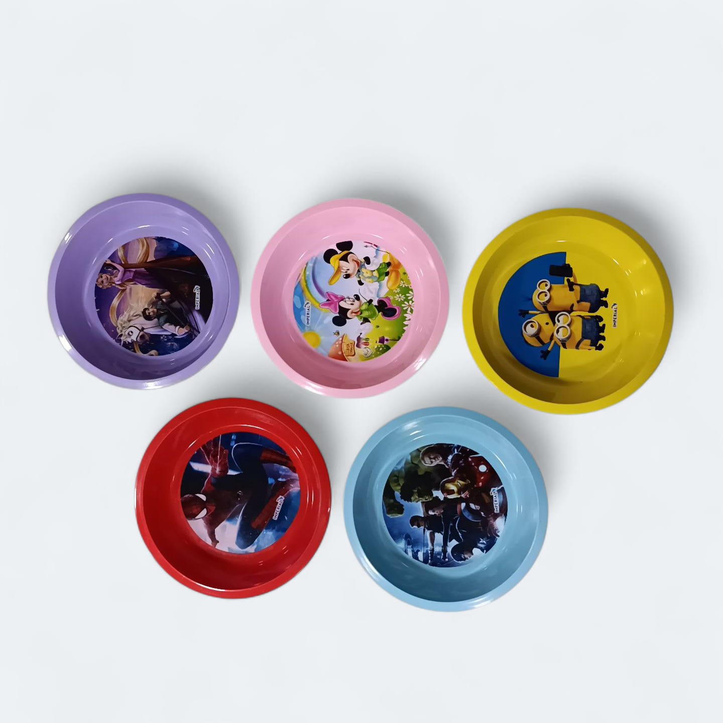 Kids Deep Plastic Plates 7? For Meal main image
