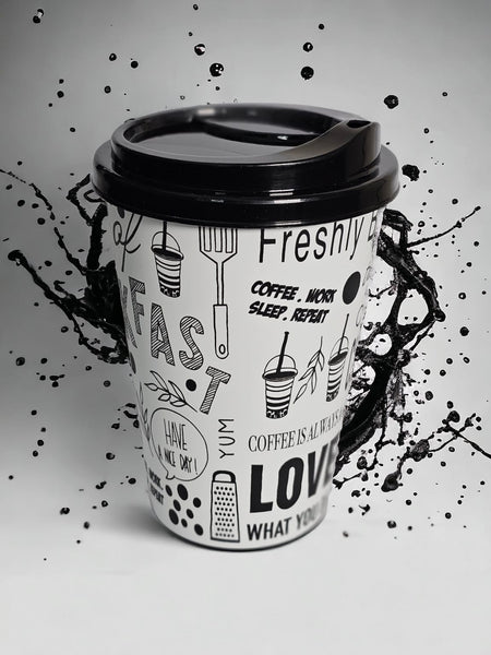 Reusable Coffee Travel Mugs with Spill-Proof Lid image 2