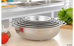 Stainless Steel Colander Basket – Durable Rice Strainer & Multipurpose Kitchen Drainer image 3