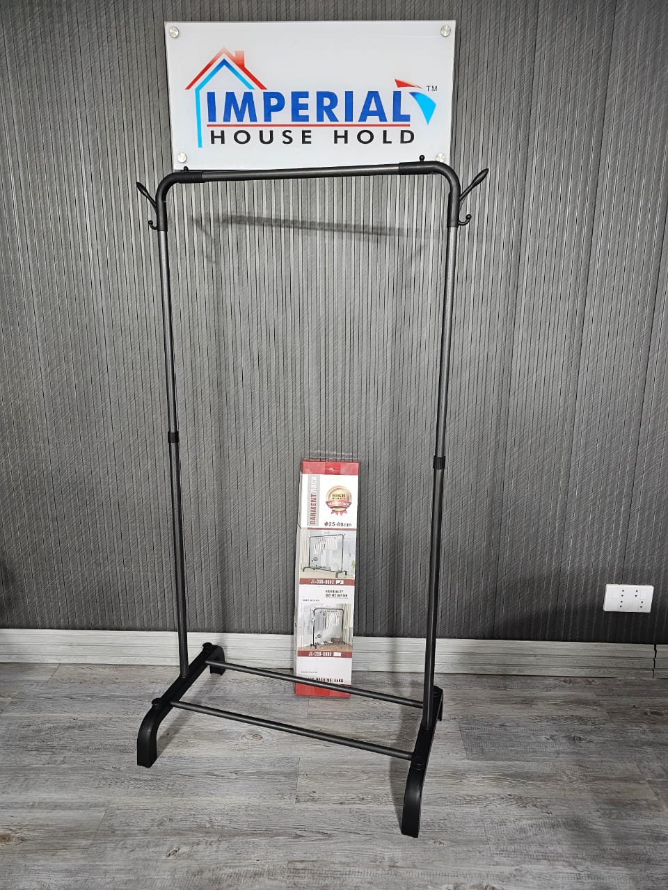 Heavy Duty Metal Garment Rack with Storage Shelf image 4