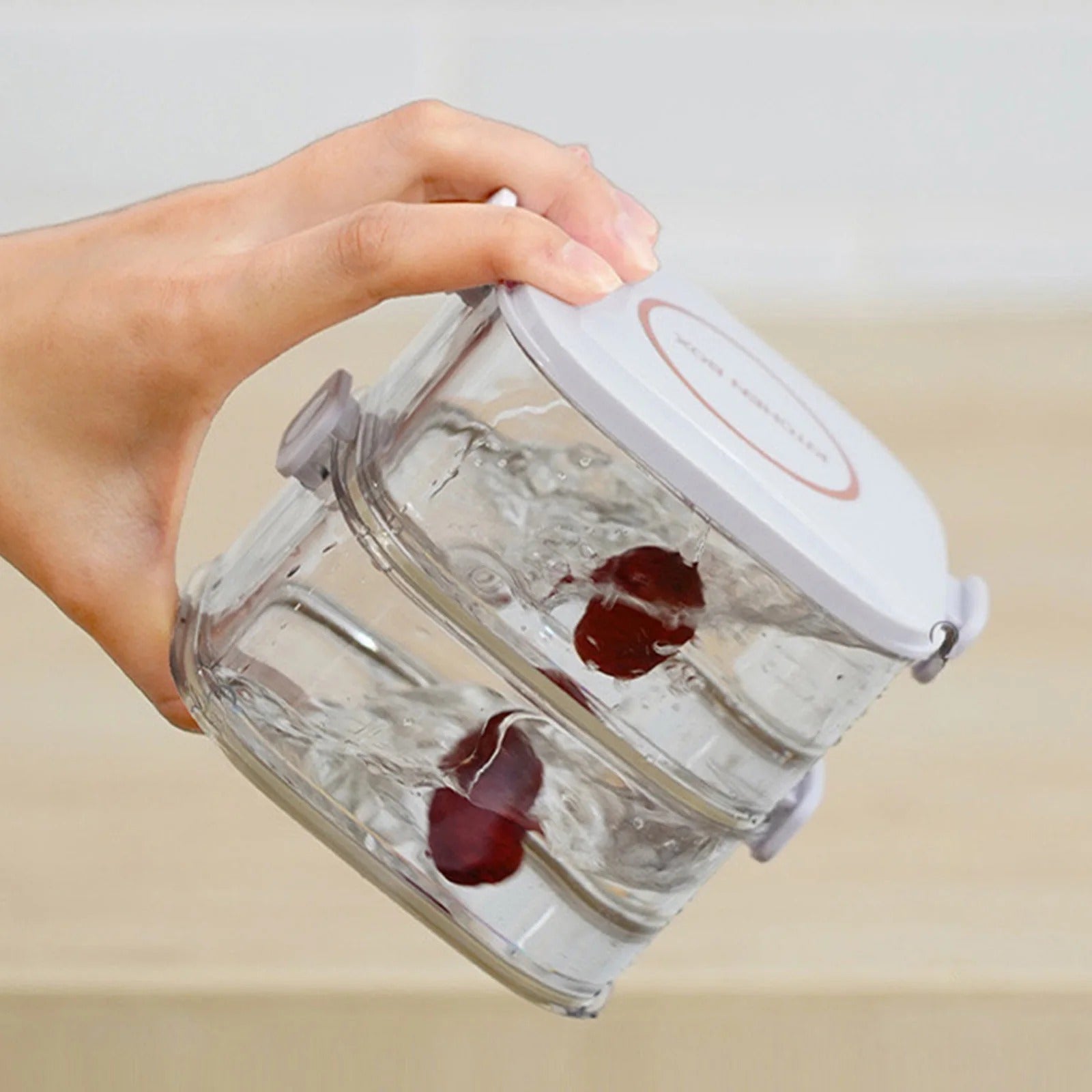 (2/4 Layer) High-Quality Seasoning Box Organizer – Stackable Fresh-Keeping Plastic Condiment Jars image 4