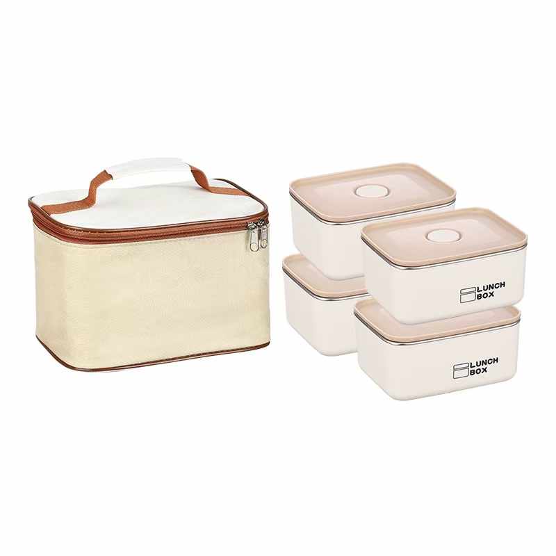 Mono-Layer Thermal Insulation Lunch Box (304 Stainless Steel) with Thermal Bag image 9