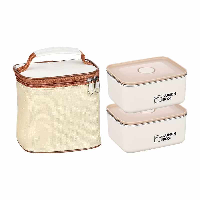 Mono-Layer Thermal Insulation Lunch Box (304 Stainless Steel) with Thermal Bag image 7