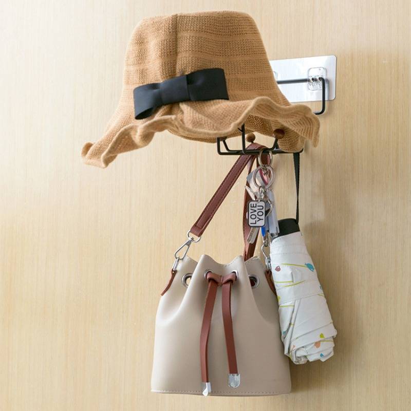 Wall Mounted Motorcycle Helmet & Gear Holder – 4-Hook Multipurpose Rack image 5