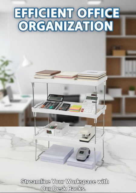 Stackable Storage Organizer Shelf Bathroom Counter & Cabinets image 2