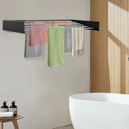 Ultimate Space-Saving Solution: Wall-Mounted Foldable Drying Rack image 3