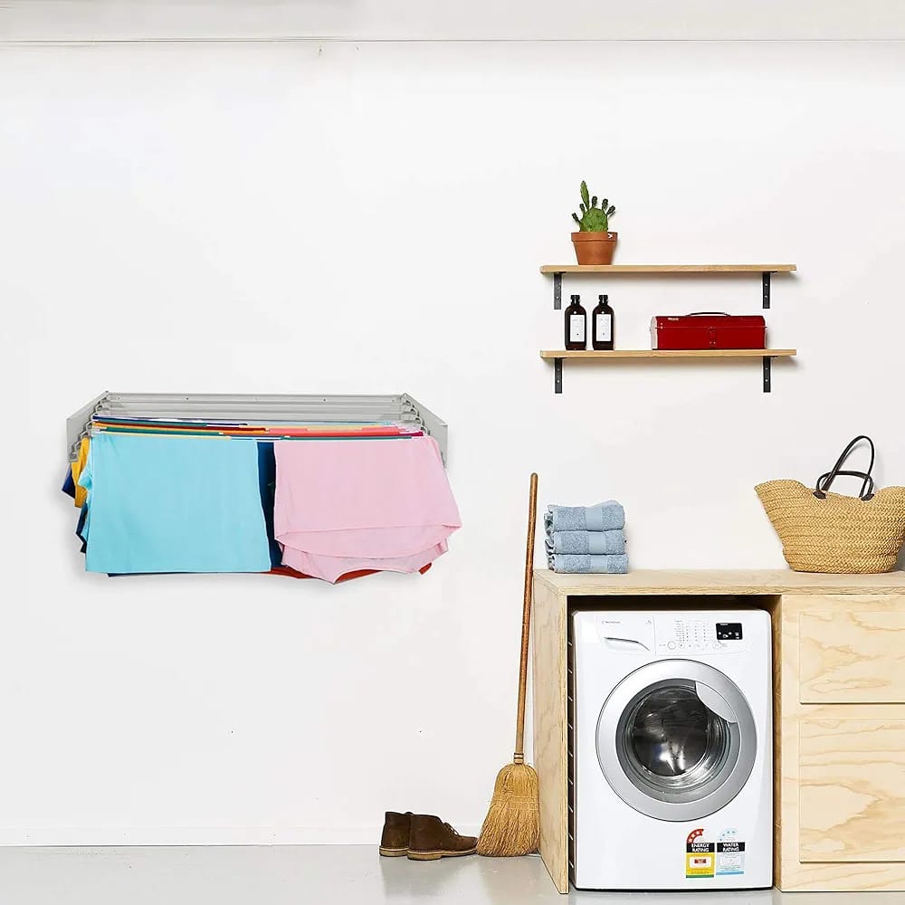 Ultimate Space-Saving Solution: Wall-Mounted Foldable Drying Rack image 5