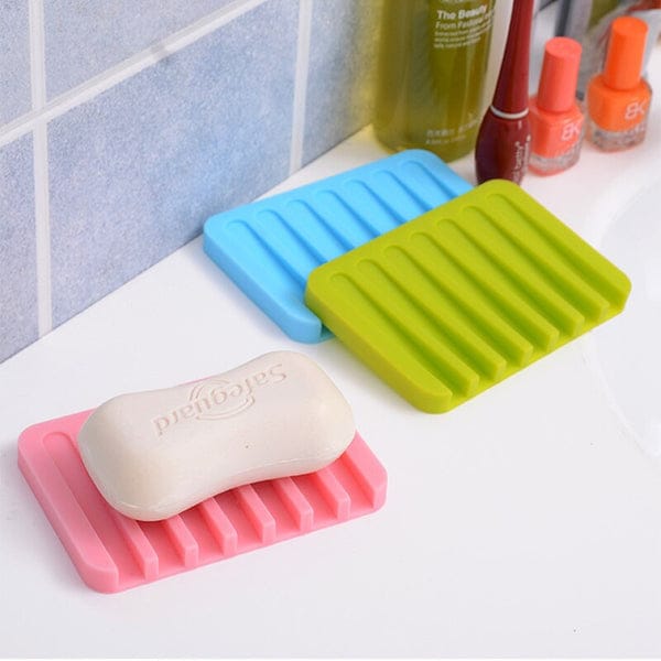 Premium Silicone Self-Draining Soap Dish & Sponge Holder image 2