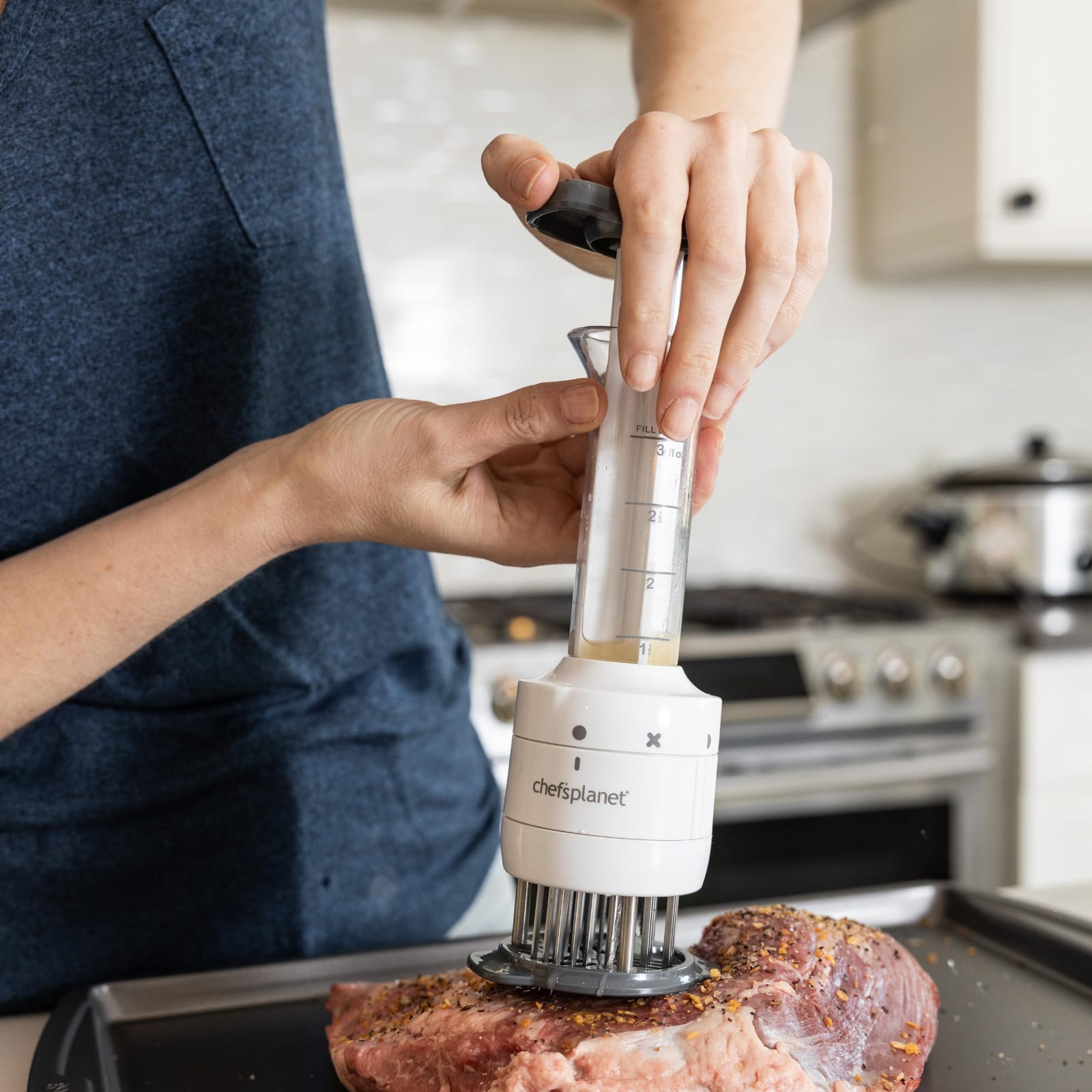 Sauce Injector & Meat Tenderizer | 2-in-1 Flavor Infusion Tool image 3