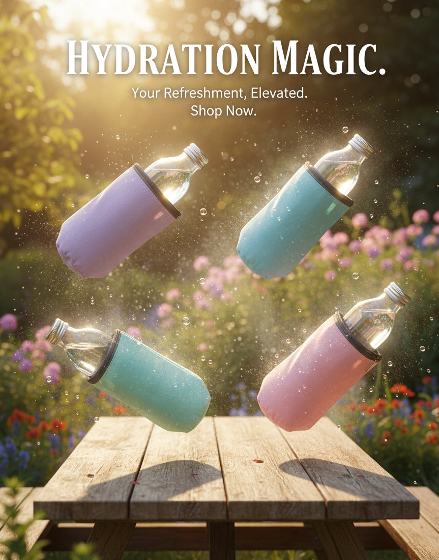 Water Bottle Sleeve with Zipper image 2