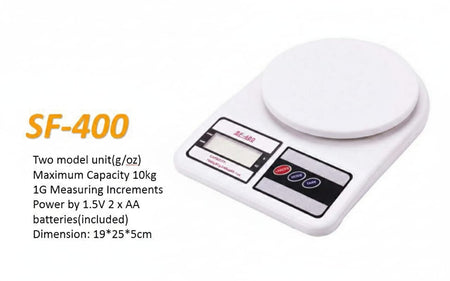 SF-400 High-Precision Portable Digital Kitchen Scale – Battery Operated image 2