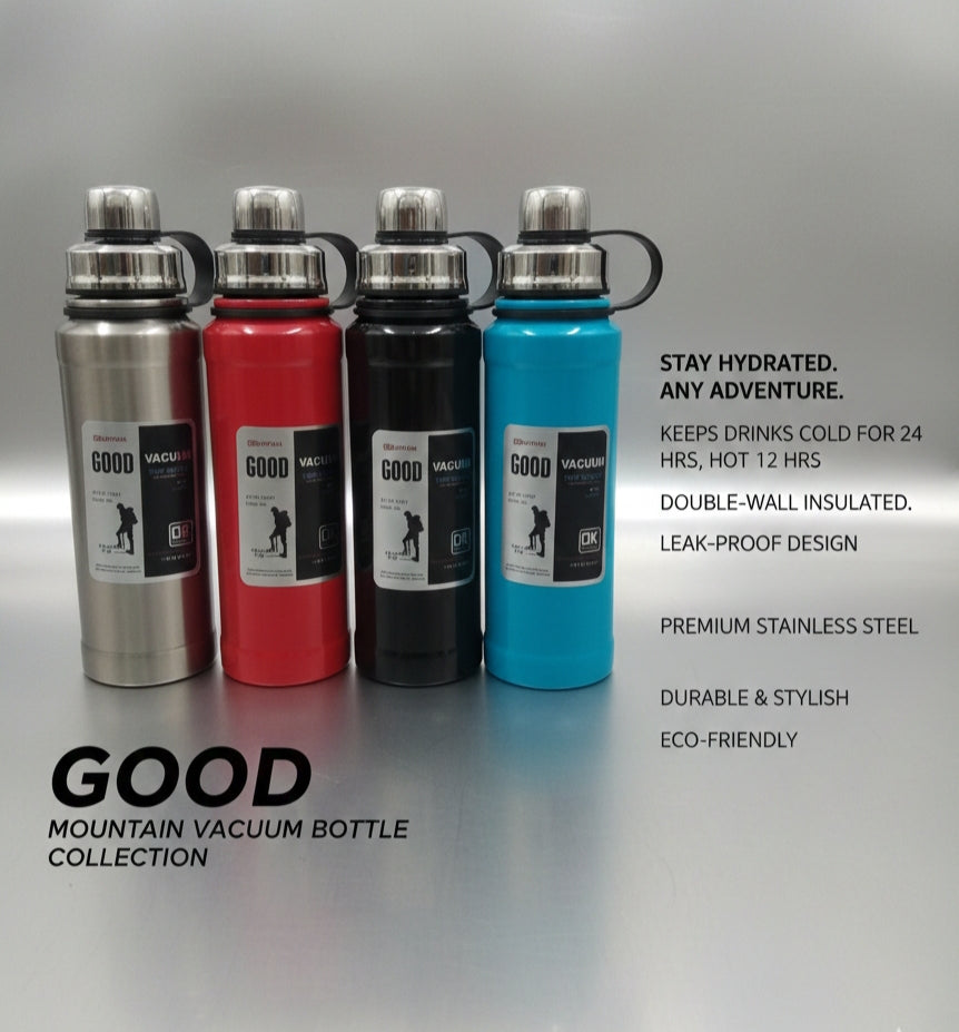 “GOOD” Vacuum Insulated Stainless Steel Water Bottle – Leak-Proof Outdoor Flask image 2