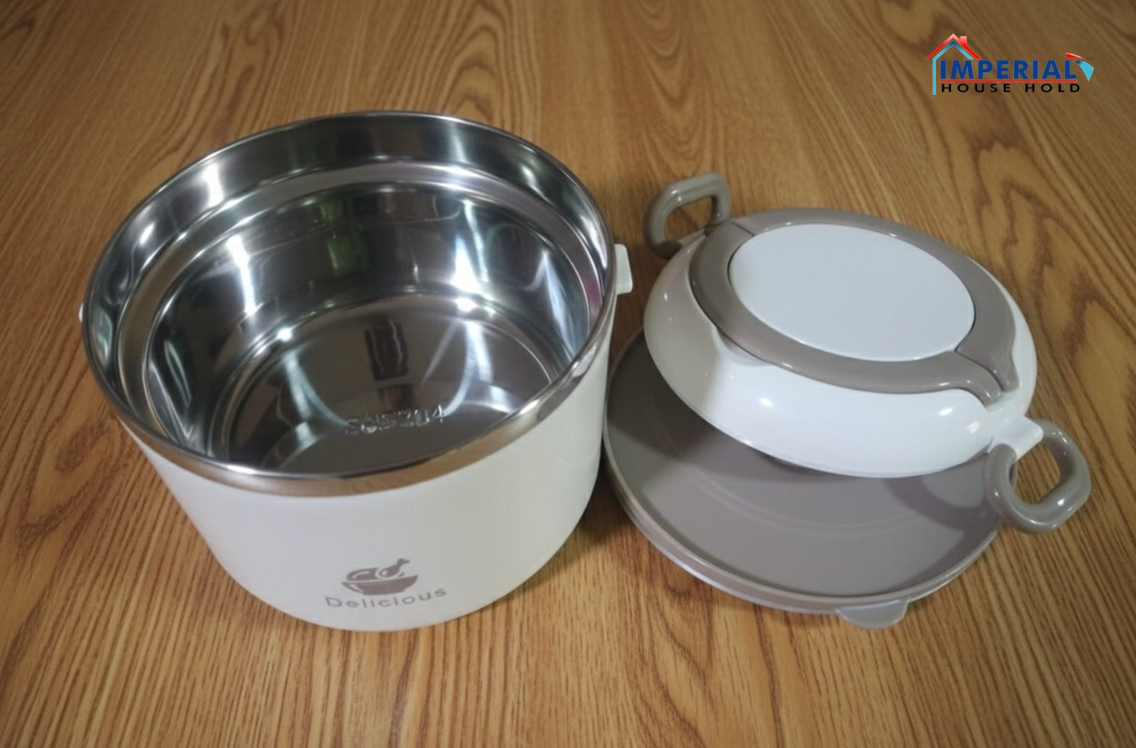 Stackable Stainless Steel Insulated Lunch Box – 1000ml, 1800ml, & 2600ml Sizes image 2