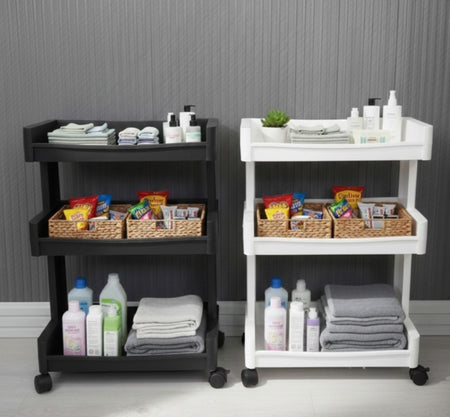 MultiPurpose Slim Rolling Storage Trolley – 3 & 4 Layer Organizer image 3