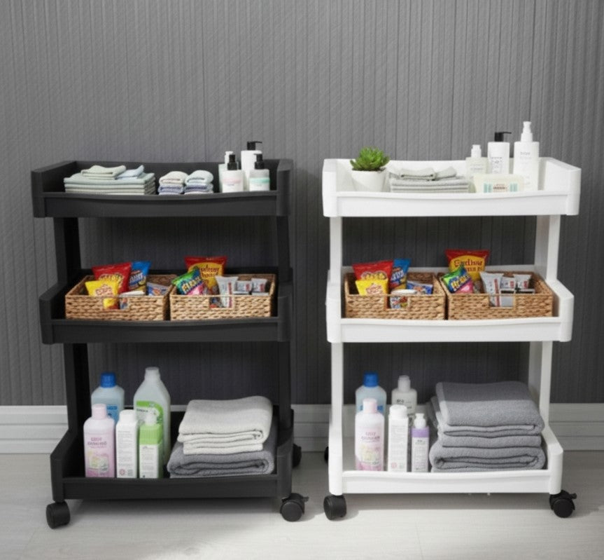 MultiPurpose Slim Rolling Storage Trolley – 3 & 4 Layer Organizer image 3