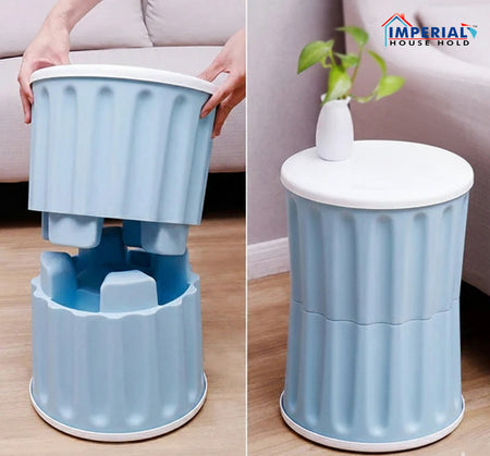 Imperial Smart Storage Stool/drum Sitting Stool With Storage Compartment image 4