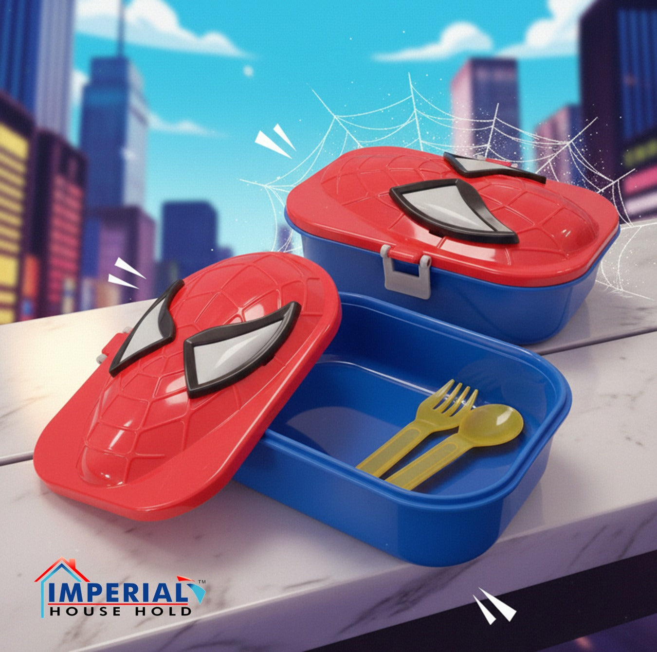 Imperial 3D Spiderman Lunch Box main image