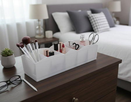 Organizer 5 Grid Plastic Storage Box Drawer Organizer image 4