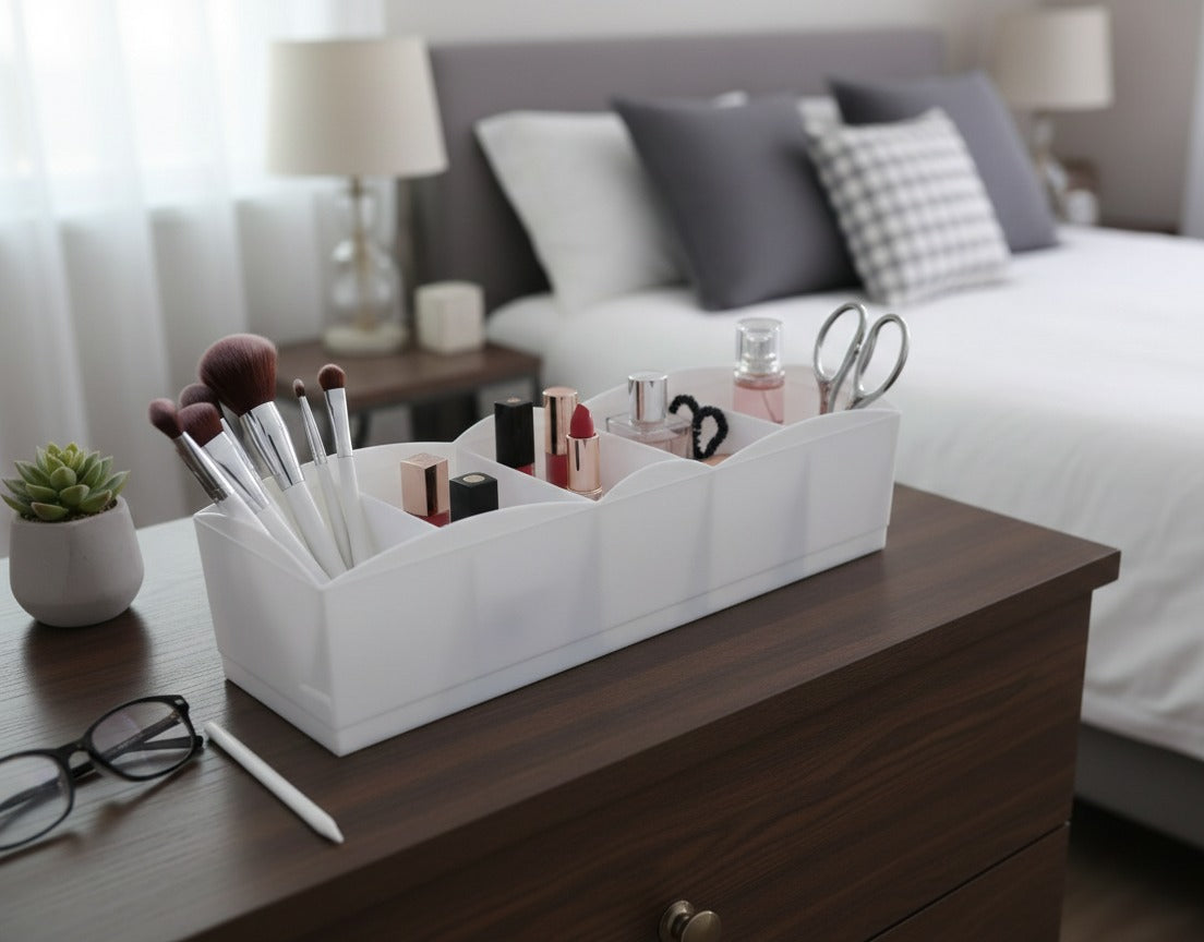 Organizer 5 Grid Plastic Storage Box Drawer Organizer image 4