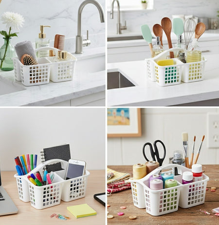 Imperial 3-compartment Storage Basket/plastic Storage Basket For Multipurpose image 5