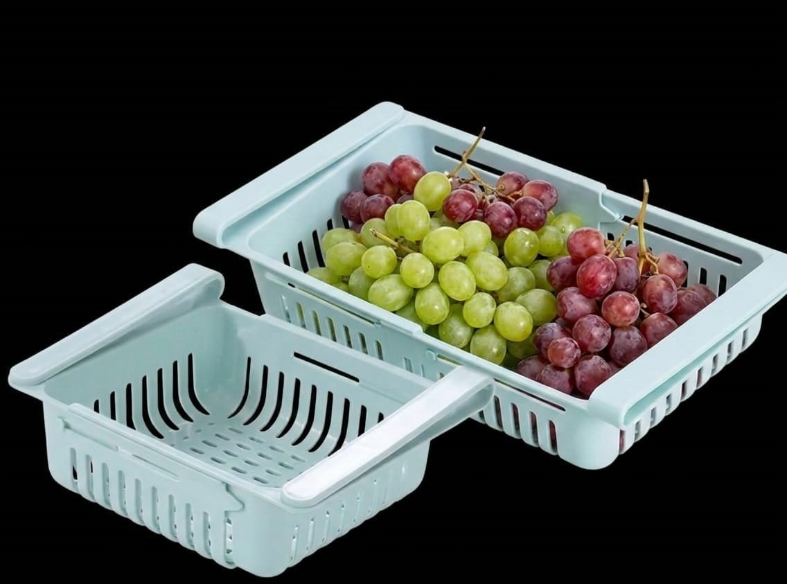 Adjustable Fridge Storage Basket – Space Organizer image 3